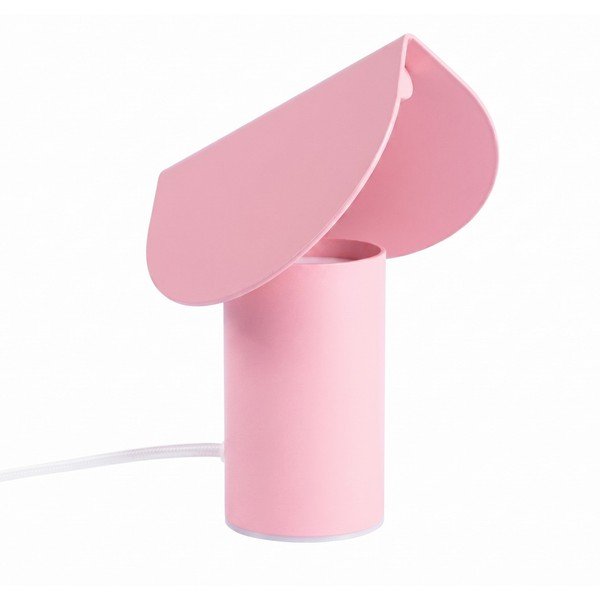 Růžová hliníková LED stolní lampa (výška 15 cm) BISCUIT – Thoro