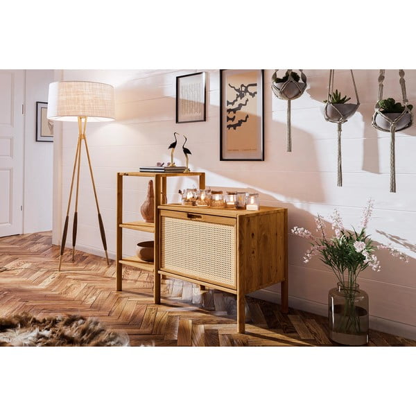 Knihovna z dubového dřeva v přírodní barvě 115x86 cm Pola – The Beds-image-3