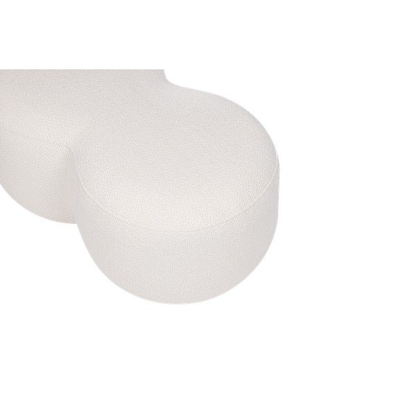 Béžový taburet z textilie bouclé Umbo – noo.ma-image-3