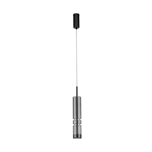 Šedé skleněné LED závěsné svítidlo ø 8 cm Bento – Nova Luce