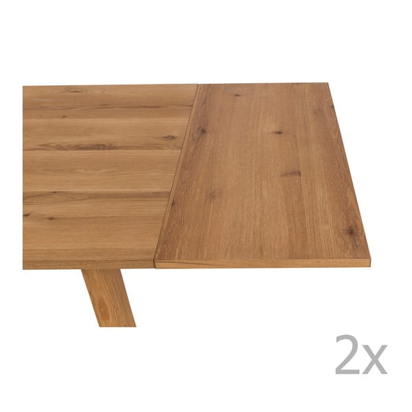 Přídavné desky k jídelnímu stolu v sadě 2 ks 90x45 cm Chara - Actona