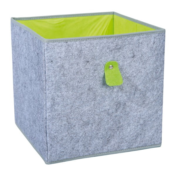 Šedo-zelený úložný box 13Casa Fanny
