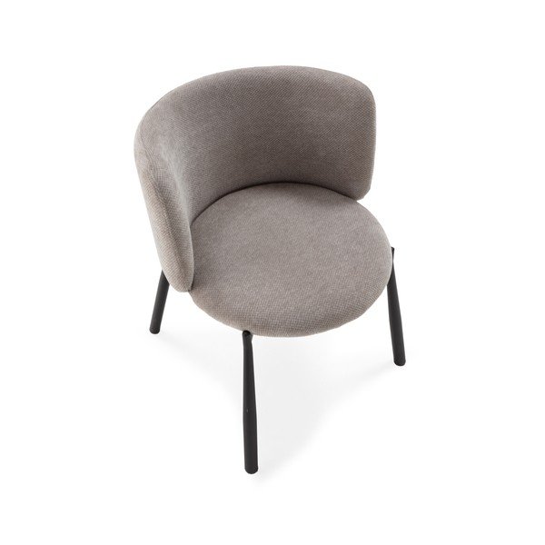 Šedá čalouněná jídelní křesla v sadě 2 ks Ginny – MOME-image-2