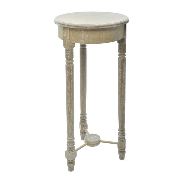 Dřevěný stolek Paulownia Grey, 80x35 cm