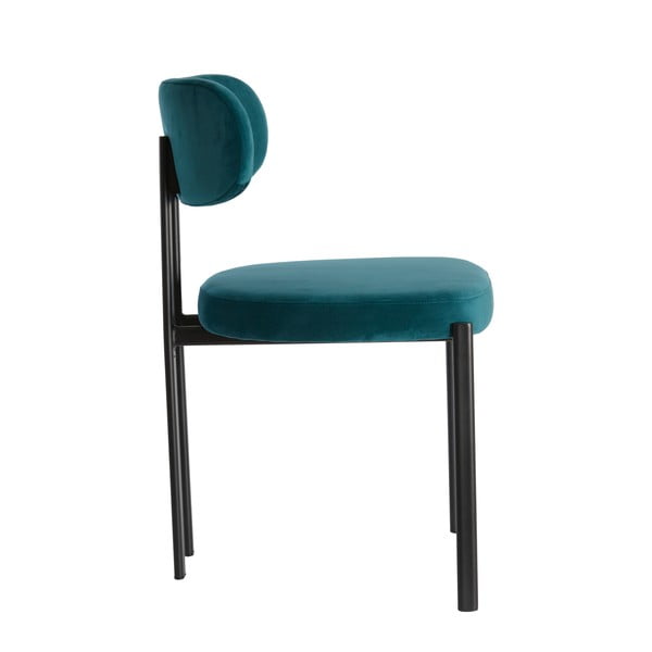 Sametové jídelní židle v petrolejové barvě v sadě 2 ks Sonja – Light & Living-image-4