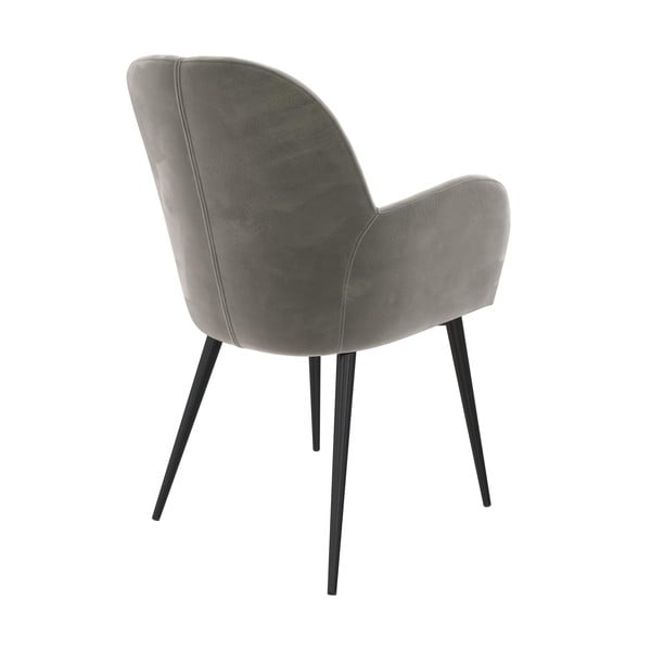 Šedé čalouněné jídelní křeslo Fitz – Støraa-image-2