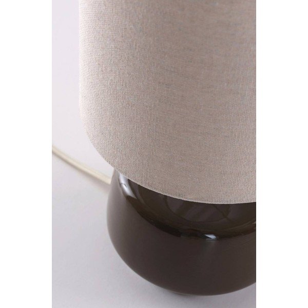 Hnědá/krémová keramická stolní lampa (výška 29 cm) Laila – Jotex-image-4