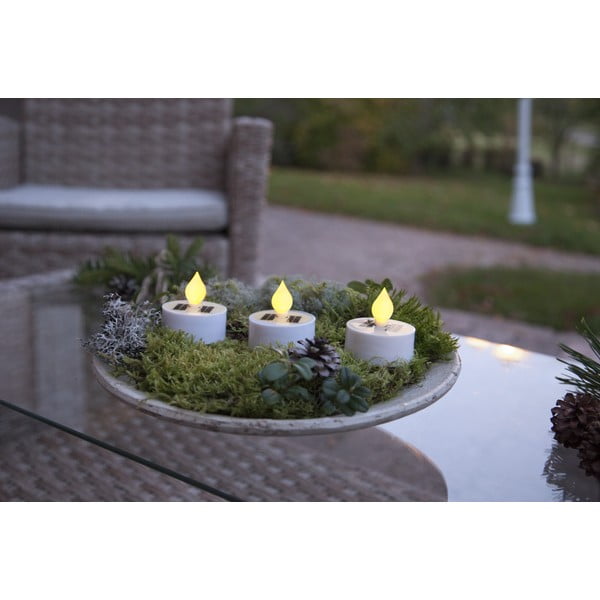 Venkovní solární LED svíčky v sadě 3 ks (výška 5,5 cm) Saul – Star Trading-image-4