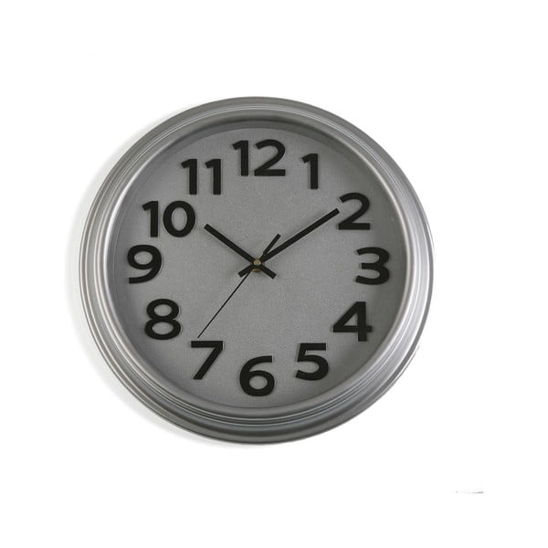 Šedé nástěnné hodiny Versa In Time, ⌀ 32,7 cm