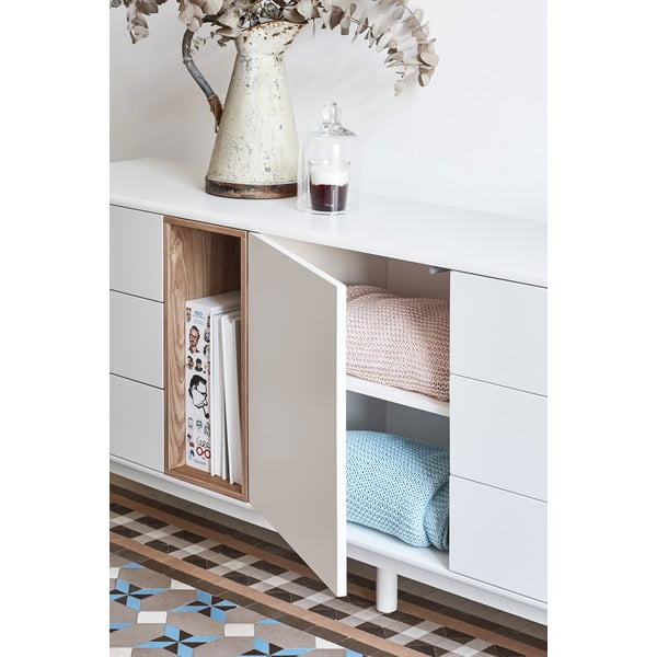 Krémová komoda 180x76x40 cm Corvo – Teulat-image-1