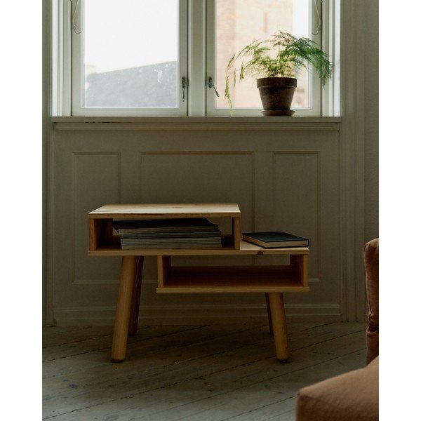 Konferenční stolek z borovicového dřeva v černé barvě Karup Design Hako-image-4