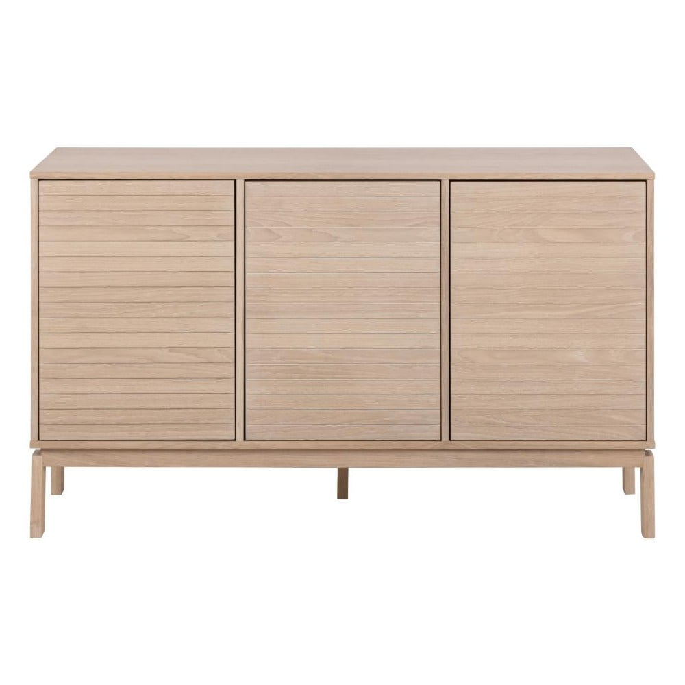 Nízká komoda v dekoru dubu v přírodní barvě 135x80 cm Linley – Actona