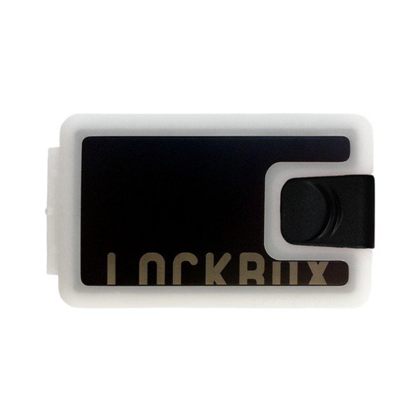 Bíločerná peněženka Lockbox B&W