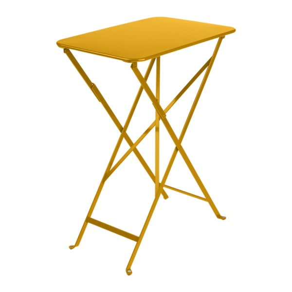 Žlutý zahradní stolek Fermob Bistro, 37 x 57 cm