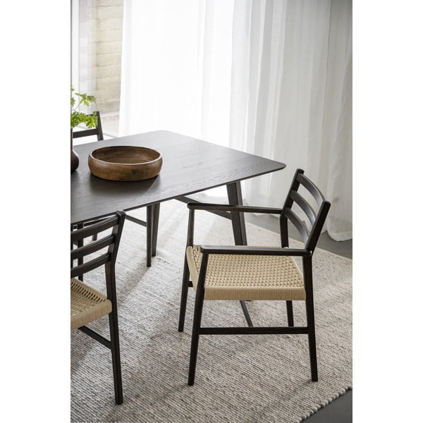 Jídelní židle v tmavě hnědo-přírodní barvě Harlan – Rowico-image-1