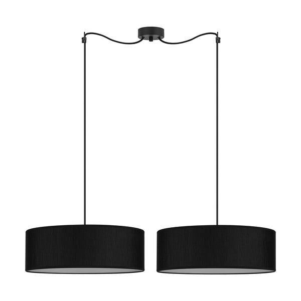 Černé dvouramenné závěsné svítidlo Sotto Luce Doce XL, ⌀ 45 cm