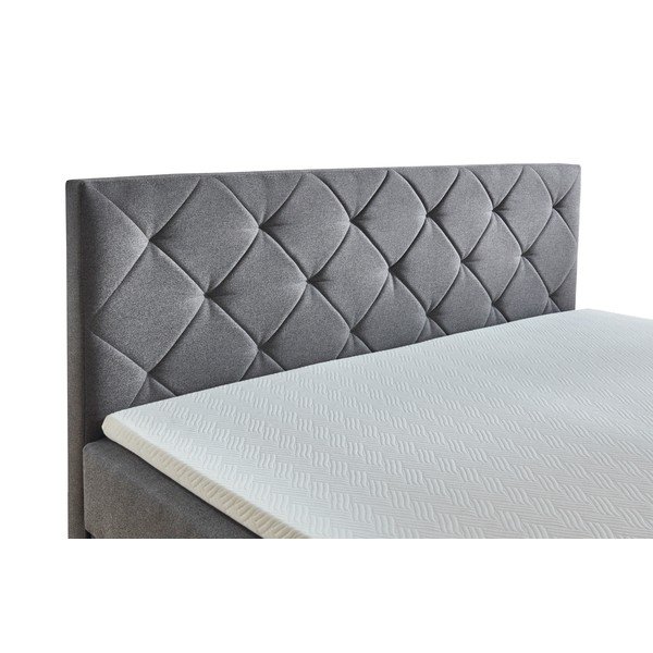 Tmavě šedá boxspring postel s úložným prostorem 180x200 cm Leo - Meise Möbel-image-1