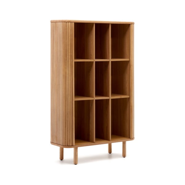 Skříňka v dekoru jasanu s posuvnými dveřmi v přírodní barvě 110x160x40 cm Mailen – Kave Home-image-4