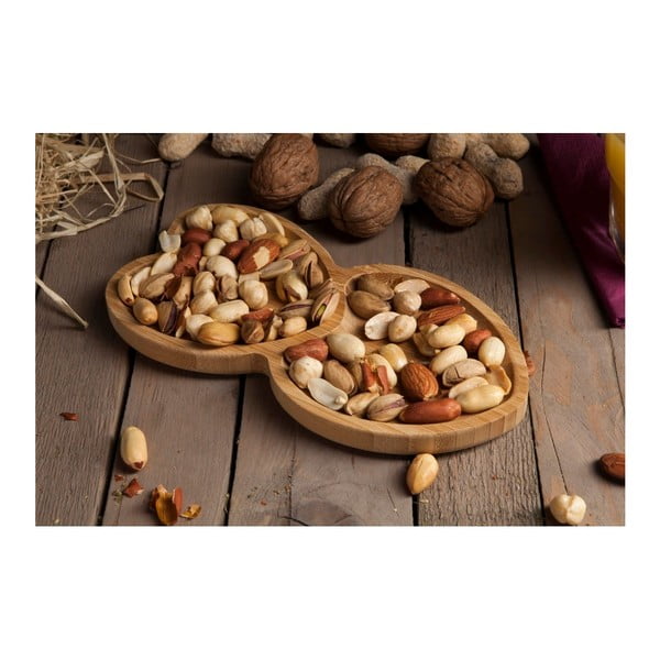 Servírovací podnos z bambusového dřeva ve tvaru srdce Bambum Amor-image-3