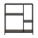 Černá kovová knihovna 80x86 cm Newcastle – Actona