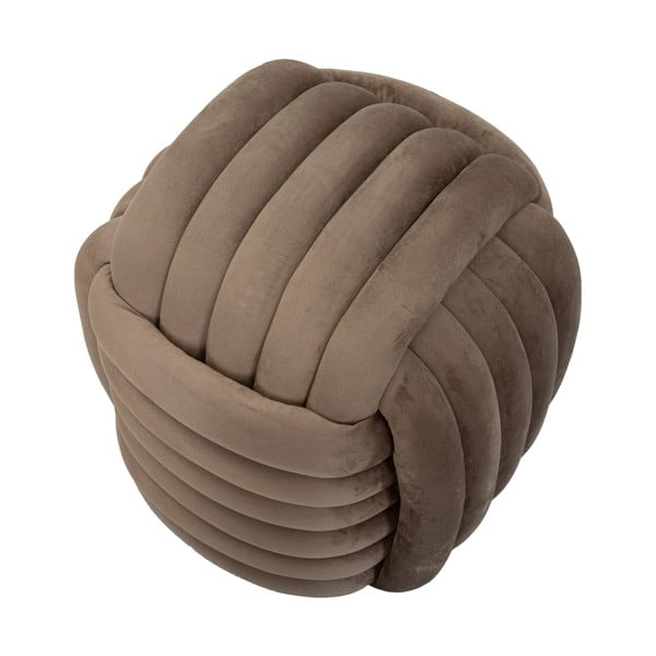 Šedohnědý sametový taburet Softy – Mauro Ferretti-image-3