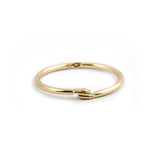 Kroužky ke sprchovému závěsu v sadě 12 ks v matně zlaté barvě Ringo Small – Spirella