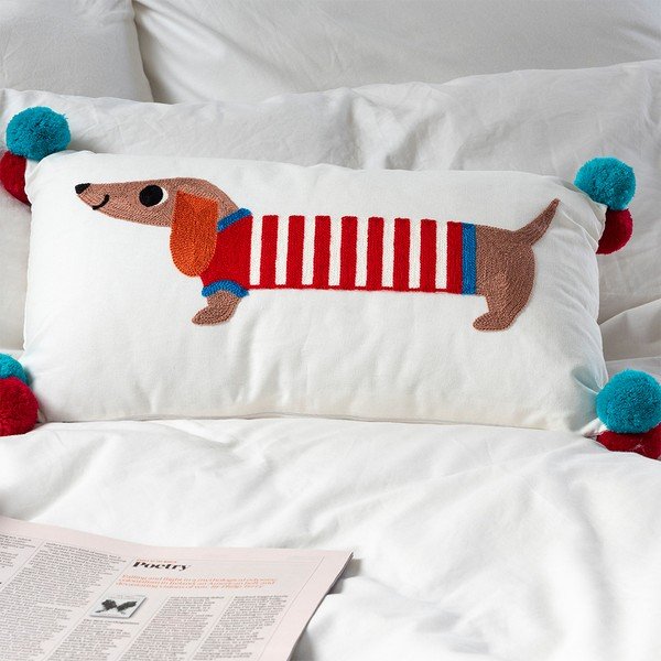 Dětský polštářek s příměsí bavlny 50x33 cm Sausage Dog – Rex London-image-1