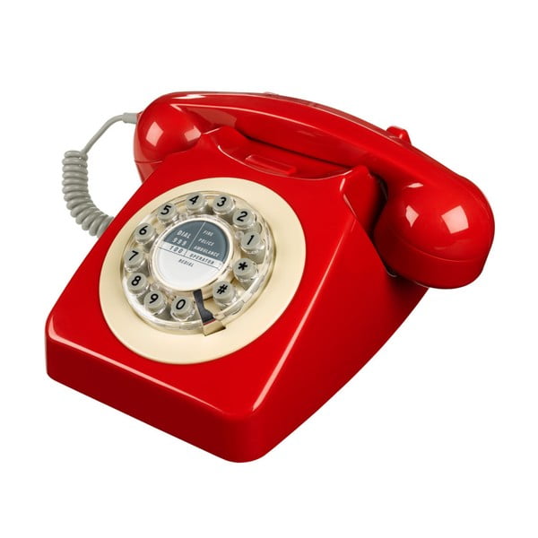Retro funkční telefon Serie 746 Red