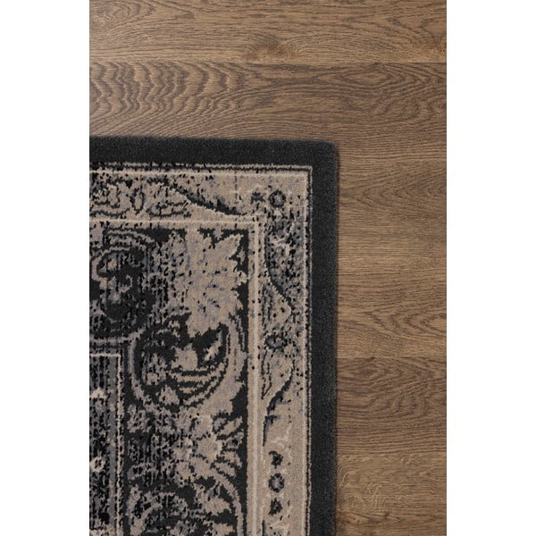 Tmavě šedý vlněný koberec 100x180 cm Zana – Agnella-image-3