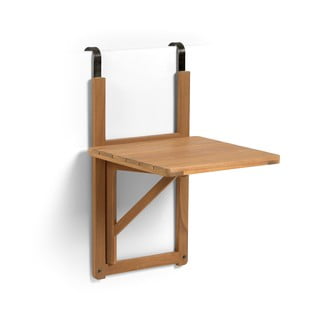 Nástěnný skládací balkonový stolek z akáciového dřeva Kave Home Amarilis