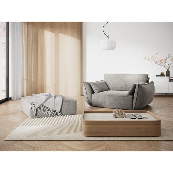 Světle šedá podnožka Vanda – Mazzini Sofas-image-1
