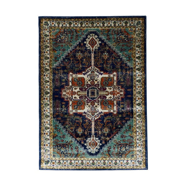Tmavě modrý koberec Webtappeti Ashley, 120 x 160 cm