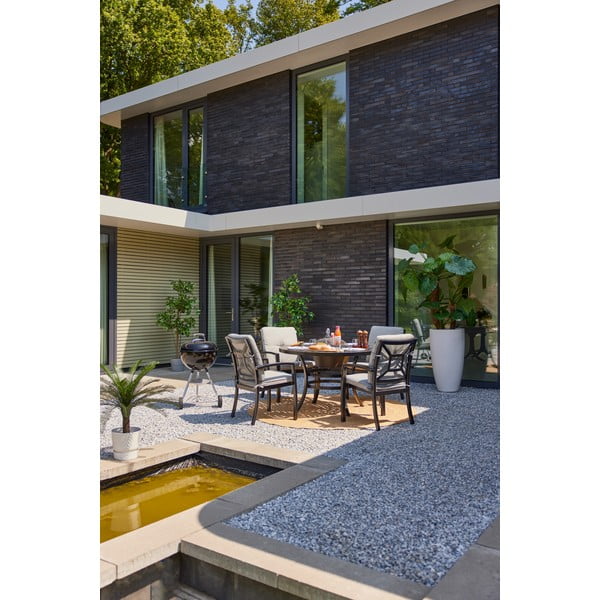 Hliníkový kulatý zahradní jídelní stůl ø 120 cm Rosario – Hartman-image-1