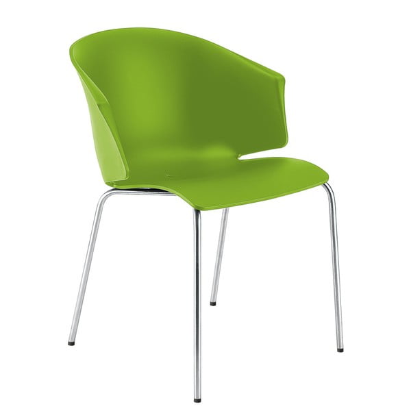 Zelená židle Pedrali Grace