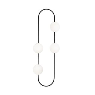 Černé kovové nástěnné svítidlo Opviq lights Karpos