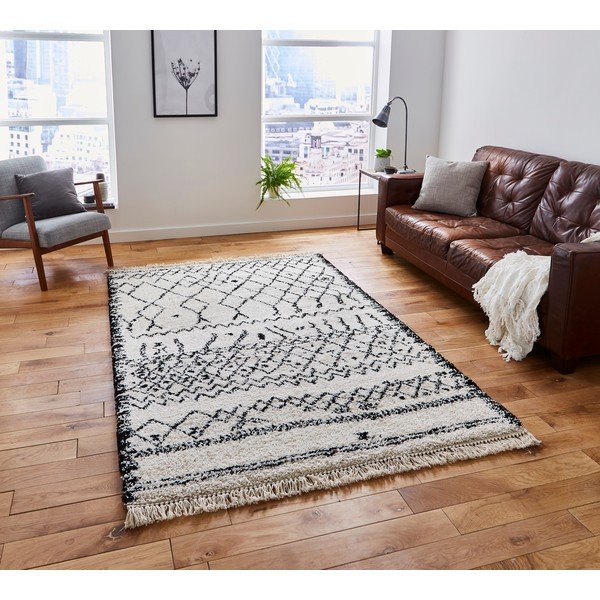 Bílý/černý koberec 230x160 cm Boho - Think Rugs-image-1