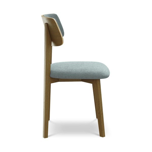 Modrá jídelní židle z masivního dřeva Niu – Makamii-image-2