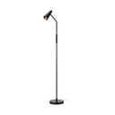 Černá stojací lampa Markslöjd Crest, výška 145 cm
