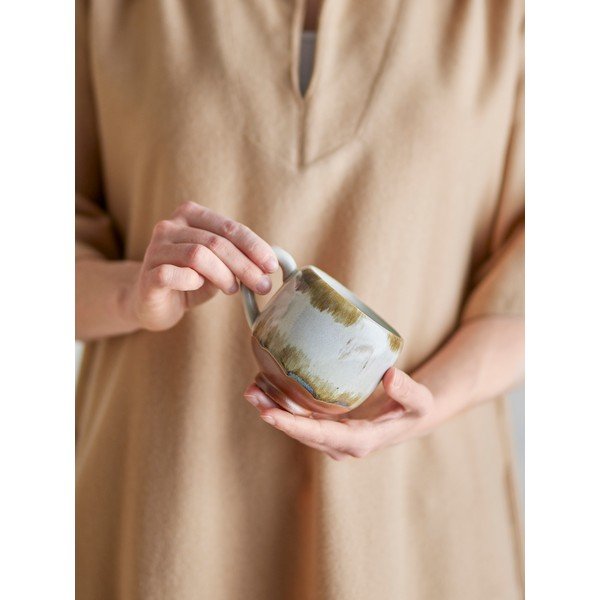 Šálky v sadě 4 ks na cappuccino z kameniny 200 ml Jade – Bloomingville-image-1