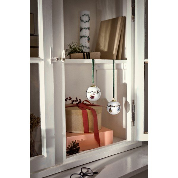 Porcelánová ručně malovaná vánoční ozdoba ø 6 cm Hammershøi Christmas – Kähler Design-image-2