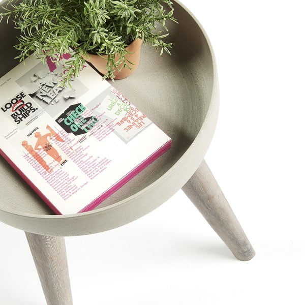 Šedý stojan na květiny La Forma Stahl, Ø 36 cm-image-2