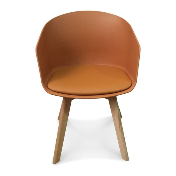 Sada 2 oranžových židlí Opjet Paris Scandinave