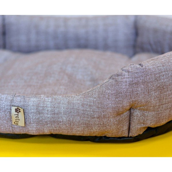 Světle hnědý bavlněný pelíšek 90x70 cm Bobík - Petsy-image-3