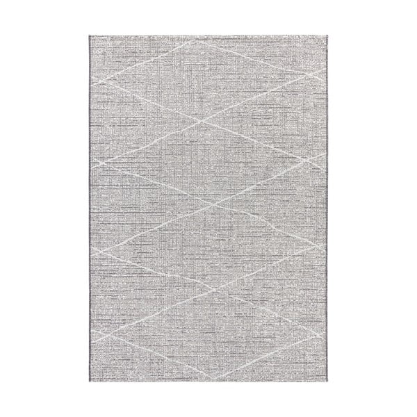 Antracitově béžový koberec vhodný do exteriéru Elle Decoration Curious Blois, 77 x 150 cm