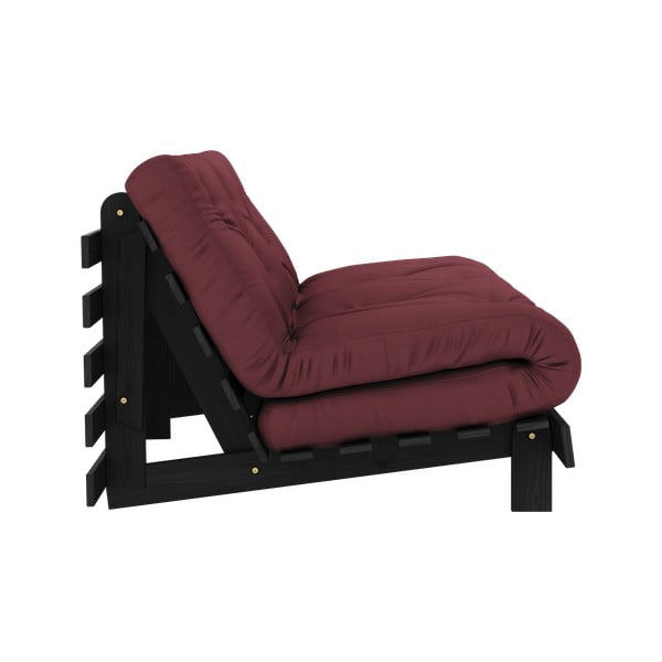 Vínová rozkládací pohovka 160 cm Roots Black Night – Karup Design-image-4