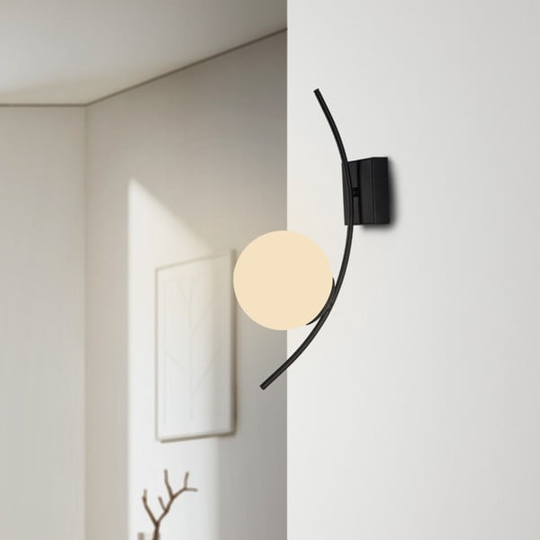 Černé nástěnné svítidlo Squid Lighting Yay, výška 44 cm-image-3