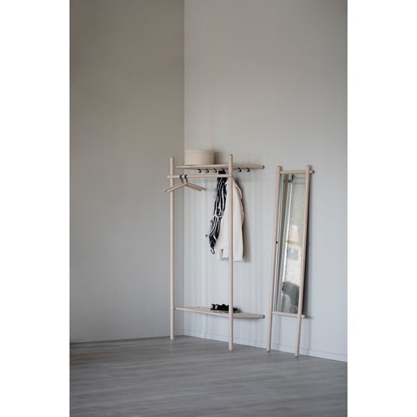 Předsíňová sestava z dubového dřeva v přírodní barvě Milford - Rowico-image-4