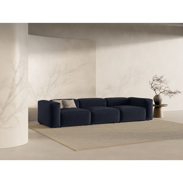 Tmavě modrá pohovka 364 cm Bergamo – Cosmopolitan Design-image-1