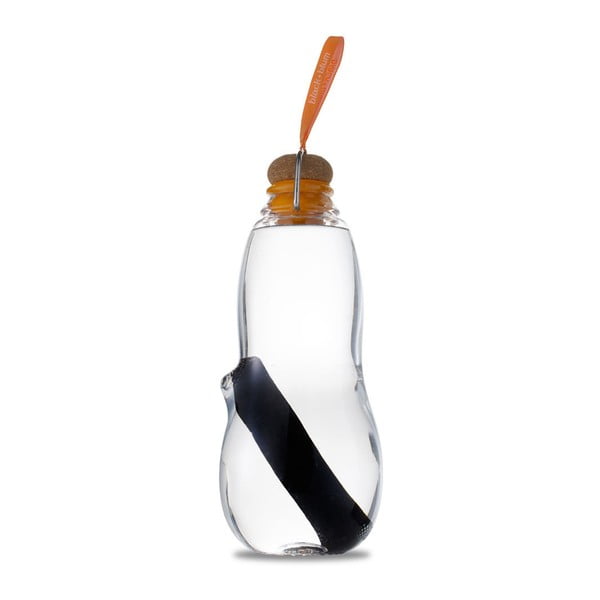 Oranžová filtrační láhev s binchotanem Black + Blum Pure, 800 ml