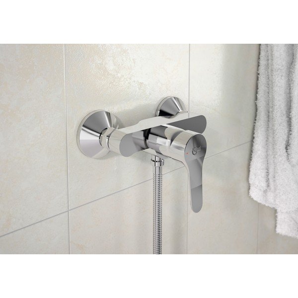 Sprchová nástěnná baterie v leskle stříbrné barvě Alpha – Ideal Standard-image-1